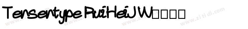 Tensentype RuiHeiJ W字体转换